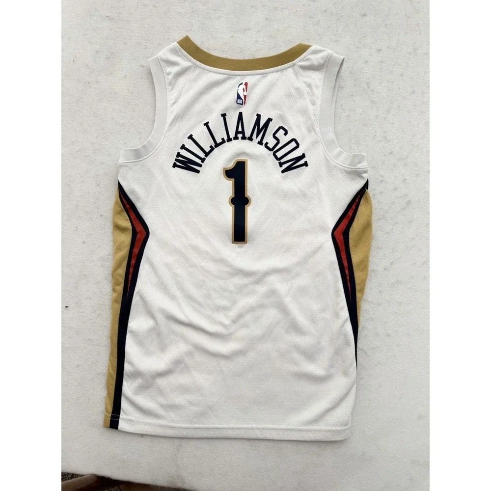 Zion‎ Williamson #1 New Orleans Pelicans Nike NBA Swingman Jersey White Sz 40 S